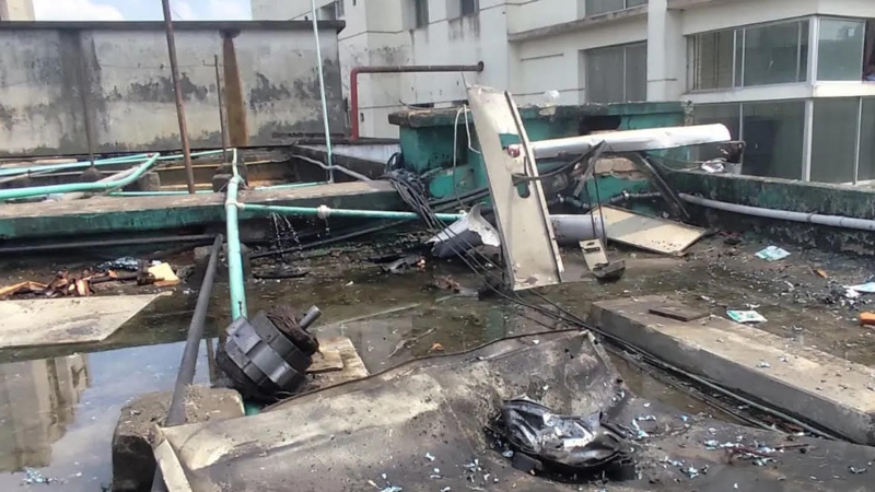 Three injured in AC explosion at CMCH