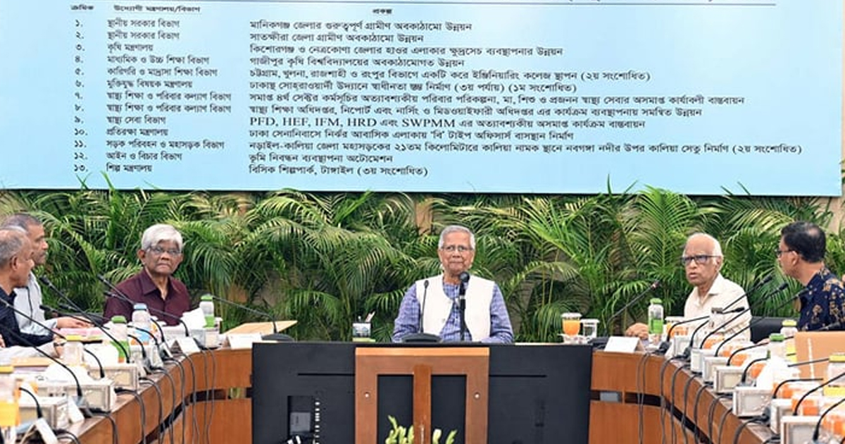 ECNEC approves 12 development projects