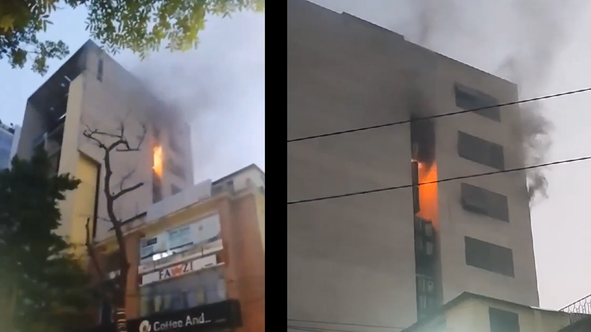 Fire breaks out in multi-storey building in Banani